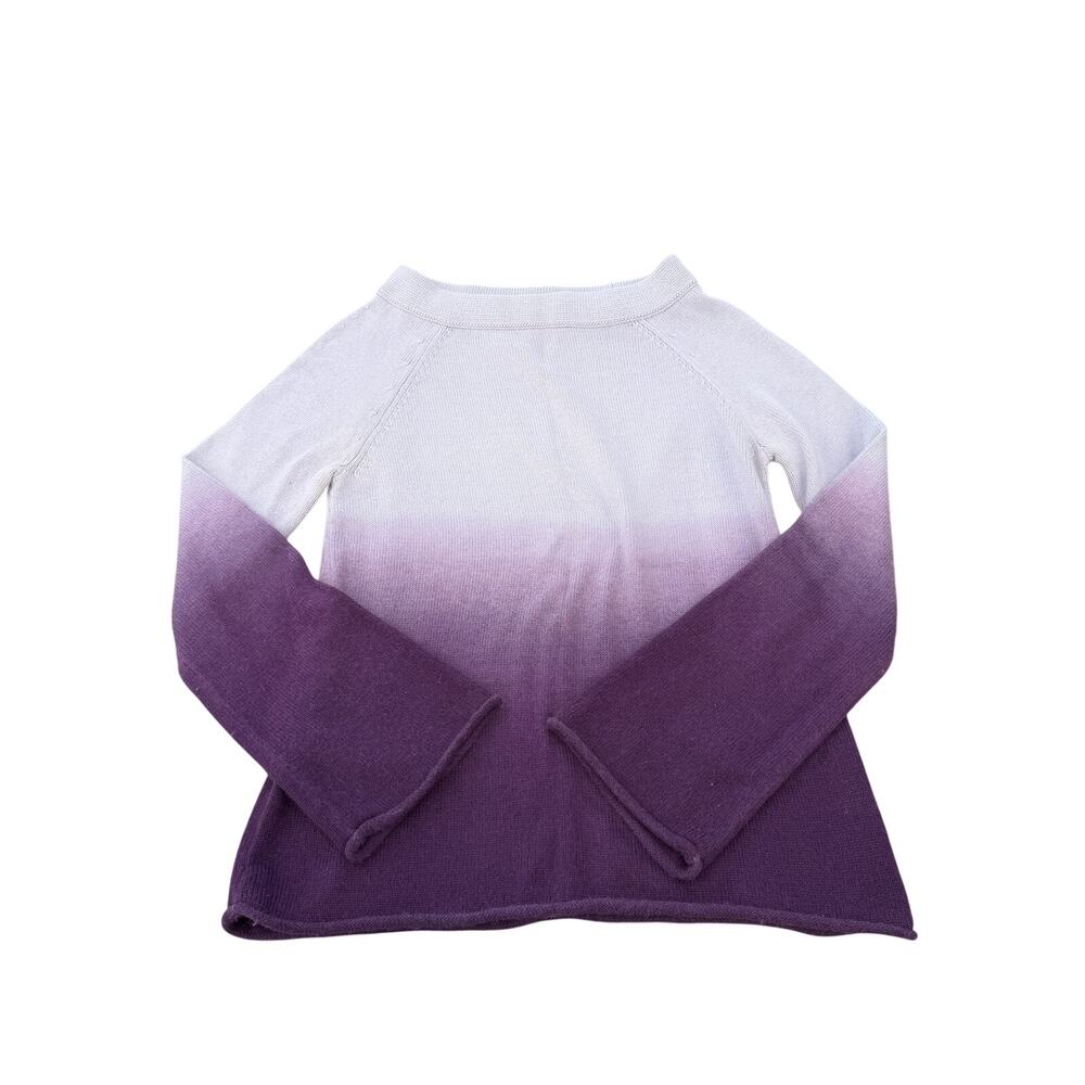 LOFT Rabbit Hair Purple Ombre Sweater - Size Medium